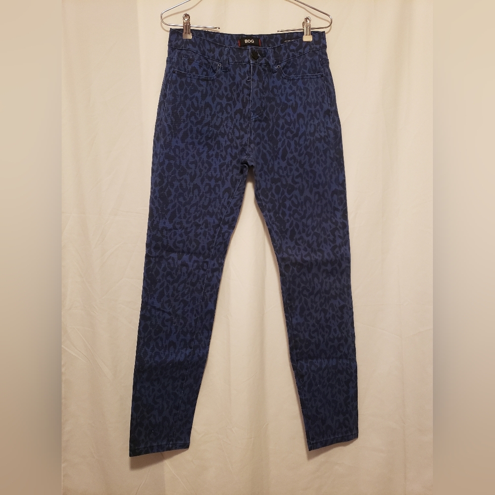 URBAN OUTFITTERS, BDG CIGARETTE ANKLE JEAN, 27., NWOT Leopard Print